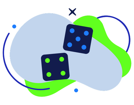 Vector illustration of dice to represent gambling expansion